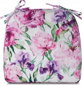 Garden vízálló székpárna 38x40x4 kerti fehér mintás 9