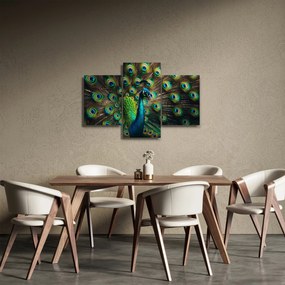 Kép – Pávatoll (90x60 cm)