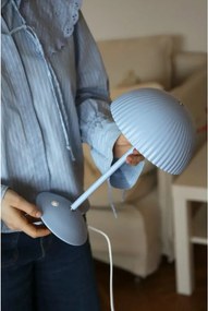 Kék fém asztali lámpa fém búrával (magasság 33,5 cm) Zin – Markslöjd