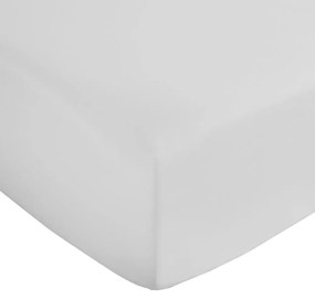 Fehér gumis pamut-szatén lepedő 185x200 cm Cotton Sateen – Bianca