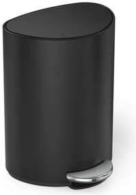 Simplehuman Pedálos szemetes 6 l matt fekete acél SHCW2109