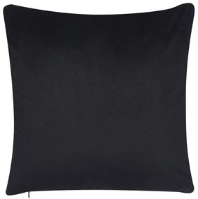 Fekete és arany díszpárna kétdarabos szettben 45 x 45 cm URSINIA Beliani