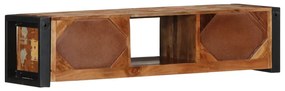 TV szekrény 100x30x25 cm tömörfa, újrahasznosított fa