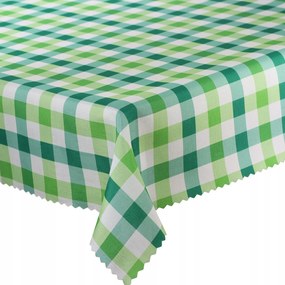 Foltálló Futópadok és Szalvéták Nyomtatás Zöld kockás 40x155 cm