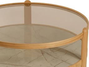 Golf 100 - Oak, Grey Marble