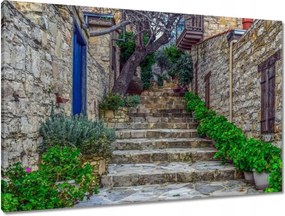 Vászonkép 90x60 Provence Lépcsők Kő