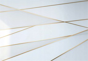 Fotótapéta Absztrakt Fehér Arany Hálószoba Nappali Tapéta Flizelina 350x250