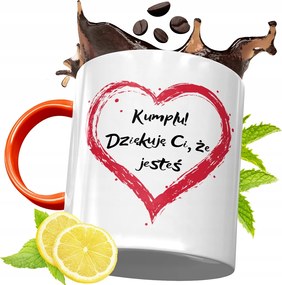 Narancssárga Bögre Barátnő Barátnőjének, fényképes nyomattal