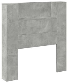 Fejtámla polcokkal Beton Szürke 100 x 16,5 x 103,5 cm Faanyag