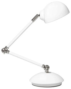 Fehér fém asztali lámpa 60 cm HELMAND  Beliani