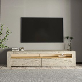 TV-állvány, travertin, 150 cm