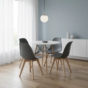 Sötétszürke KITO szék bükkfa lábakkal