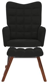 fekete bársony hintaszék ülőkével