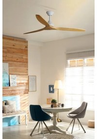 FARO 33728DC - Mennyezeti ventilátor ALO L fa/fehér á. 152 cm + távirányítás