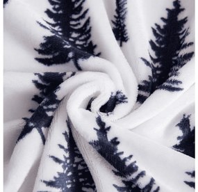 2 db mikroplüss ágyneműhuzat TWINKLE CHRISTMAS színes + mikroplüss lepedő SOFT 180x200 cm fehér, franciaágyhoz