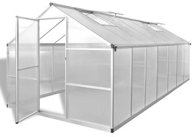 megerősített alumínium melegház 10,53 m²