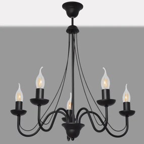 Csillár zsinóron MALBO II 5xE14/10W/230V