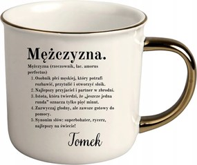 Bögre Fehér Arany Rant Ajándék Vicces Nőnap Férfi