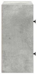 betonszürke szerelt fa könyvespolc 40x24x52 cm