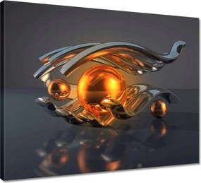 Våszonkép 50x40 Absztrakt Golyók a kézben