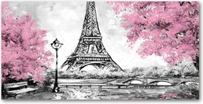 Fotó üvegkép Eiffel-torony Párizs 140x70