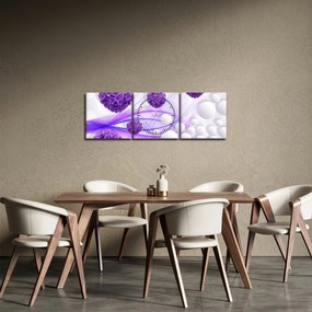 Kép - Golyó, gyolyócskák, virágok, ... (órával) (90x30 cm)