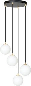 Emibig modern függeszték royal fehér fekete arany emi1243/4