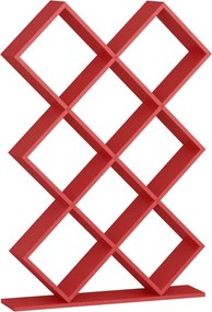 Kumsal könyvespolc, piros, 90 cm