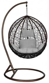 Függőfotel 115x105x195cm barna Babilon-S-Brown