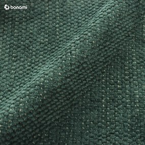 Zöld kinyitható-tárolóhelyes sarokkanapé (jobb oldali-heverő résszel) Fuji – Bobochic Paris