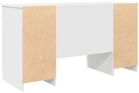 Asztal Fehér 140x49x76 cm Szerelt fa