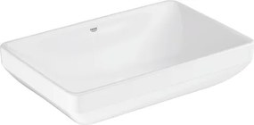 Grohe Euro Ceramic asztali mosogató 60x40 cm alpesi fehér fényes felülettel akkumulátornyílás nélkül, túlfolyóval 102434sh00 G102434SH00