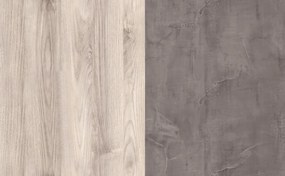 Vitrin 1D1W1S, nairobi gesztenye/onix, JESI NEW