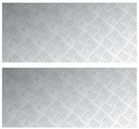Alumínium Rácsos Lemezek 2 db Csúszásmentes 90x40 cm