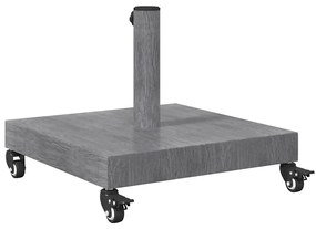 Kültéri Napernyő Tartók Sötét fa 45 x 45 x 32 cm Acél, Beton