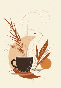 Poszter 70x100cm Reggeli kávémúzsa