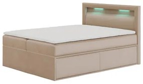 Kárpitozott ágy PRADA, 120x200 cm. Bézs