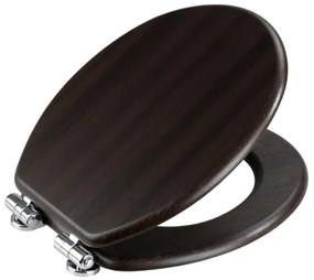 WENKO 22015100-WC ülőke WENGE 35,5x42,5 cm barna/ezüst
