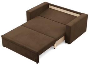 Zeus kanapé, szövet anyag, hab töltet, egyenes kartámasz, barna