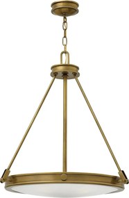 ELSTEAD HK-COLLIER-P COLLIER Glamour Függesztett Lámpa Fehér, Sárgaréz E14 IP20