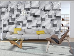 Fotótapéta - Szürke absztrakció (152,5x104 cm)