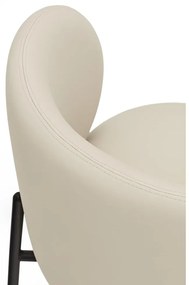 Fehér kárpitozott étkezőfotel szett 2 db-os Mogi – Teulat