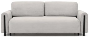 Bézs kordbársony kinyitható-tárolóhelyes kanapé 244 cm Arcadova – ELTAP