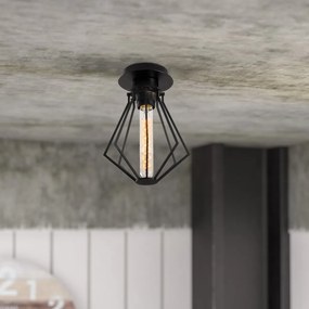 Oylat N-1039 fekete vas függőlámpa, Ø18 cm