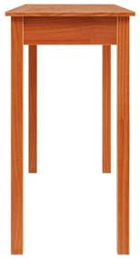 viaszbarna tömör fenyőfa tálalóasztal 110 x 40 x 75 cm