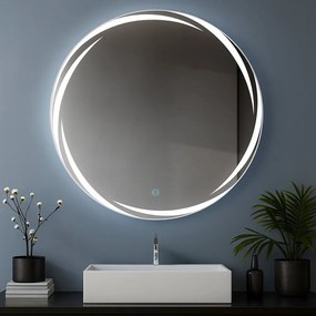 Viva AURA MOON fürdőszoba tükör - érintőkapcsolóval - AMBIENT LED - KEREK - átmérő 65 cm