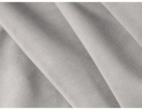 Világosszürke kárpitozott franciaágy tárolóhellyel, ágyráccsal 180x200 cm Miley – Micadoni Home