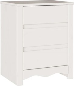 vidaXL Dohányzóasztal Drammen Fehér 45 x 35 x 56 cm Tömör fenyőfa