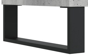 betonszürke szerelt fa TV-szekrény 100 x 35 x 55 cm