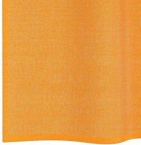 2 db narancssárga fátyolfüggönyök rojtokkal 140x140 cm
